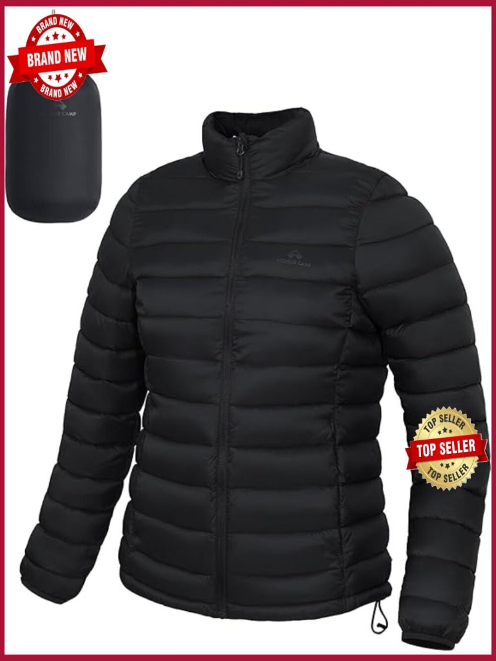 Packable Puffer Jacket Lightweight Quilted Water-Repellent Insulated Thermal